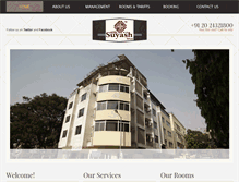 Tablet Screenshot of hotelsuyash.com